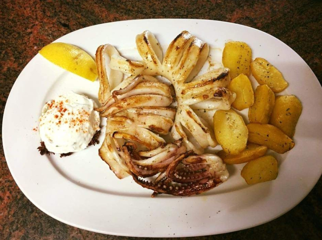frische Meeresfrüchte im griechischen Restaurant Akropolis