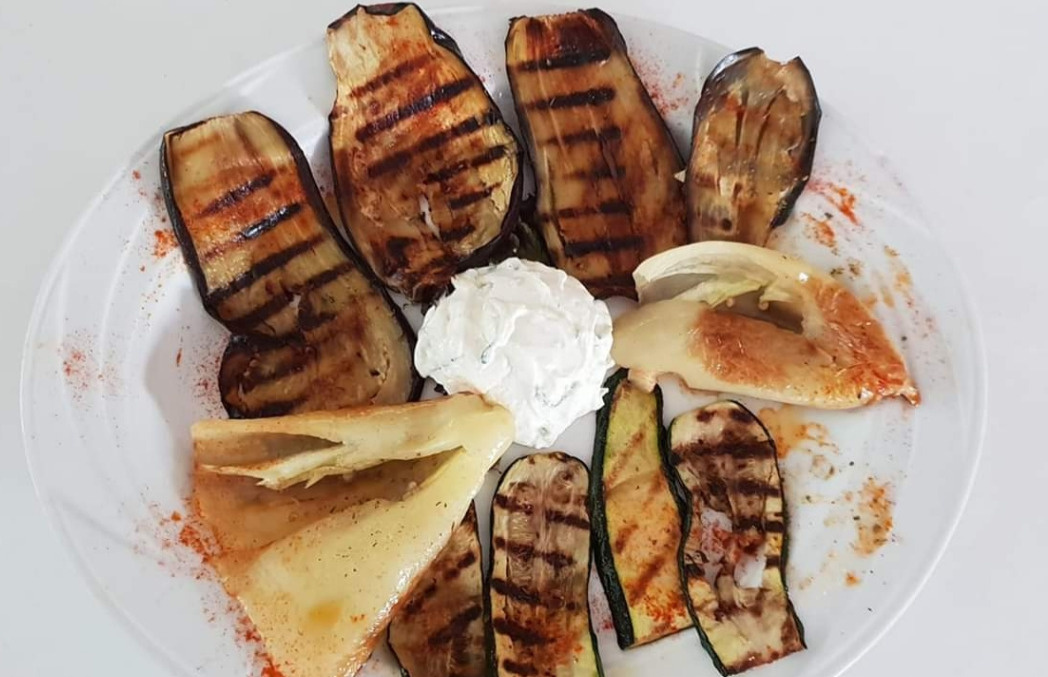 vegetarische Gerichte im griechischen Restaurant Akropolis