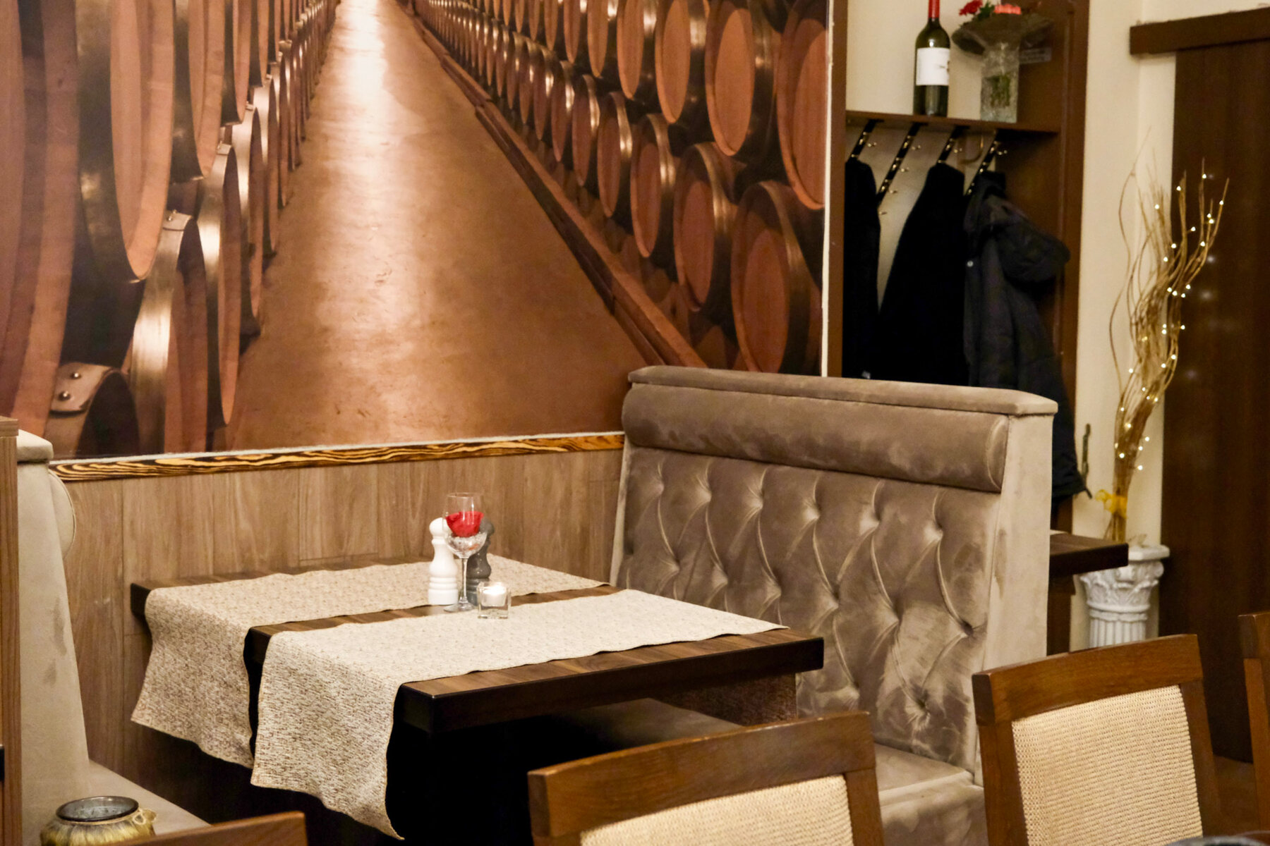 Sitzplatz vom griechischen Restaurant Akropolis